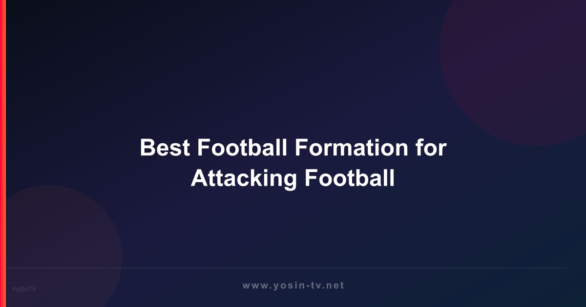 Best Football Formation for Attacking Football
