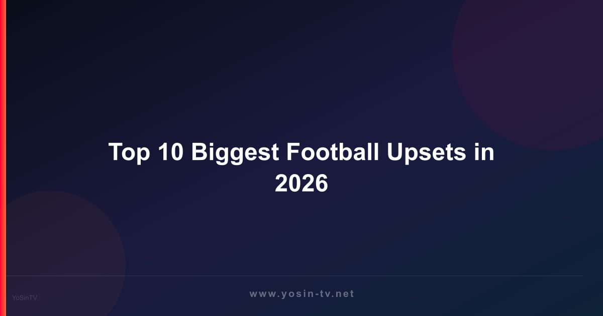 Top 10 Biggest Football Upsets in 2026