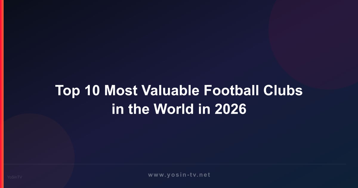 Top 10 Most Valuable Football Clubs in the World in 2026